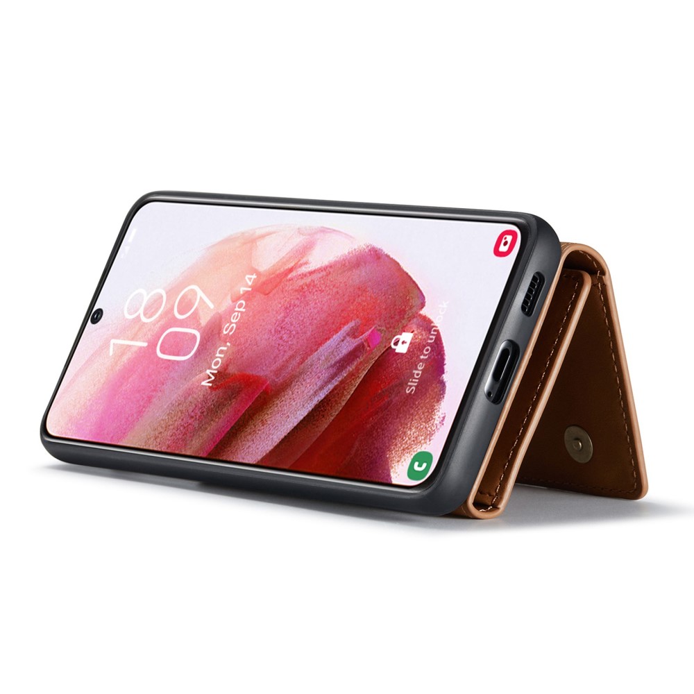 DG.MING DG.MING Galaxy S23 Plus Skal Med Magnetisk Plånbok Brun