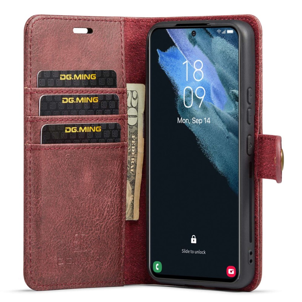 DG.MING DG.MING Galaxy S23 Plus 2in1 Magnet Fodral / Skal Röd