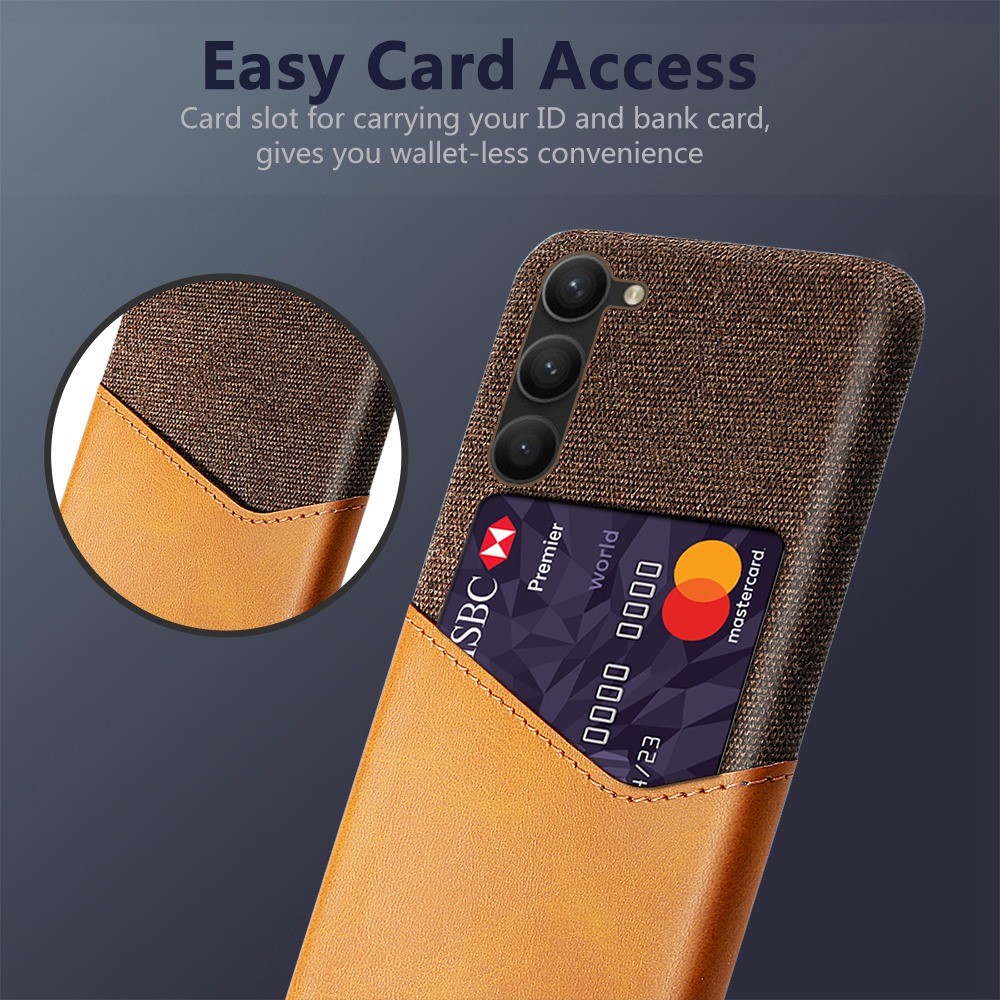 KSQ KSQ Samsung Galaxy S23 Plus Skal Med Kortfack Brun