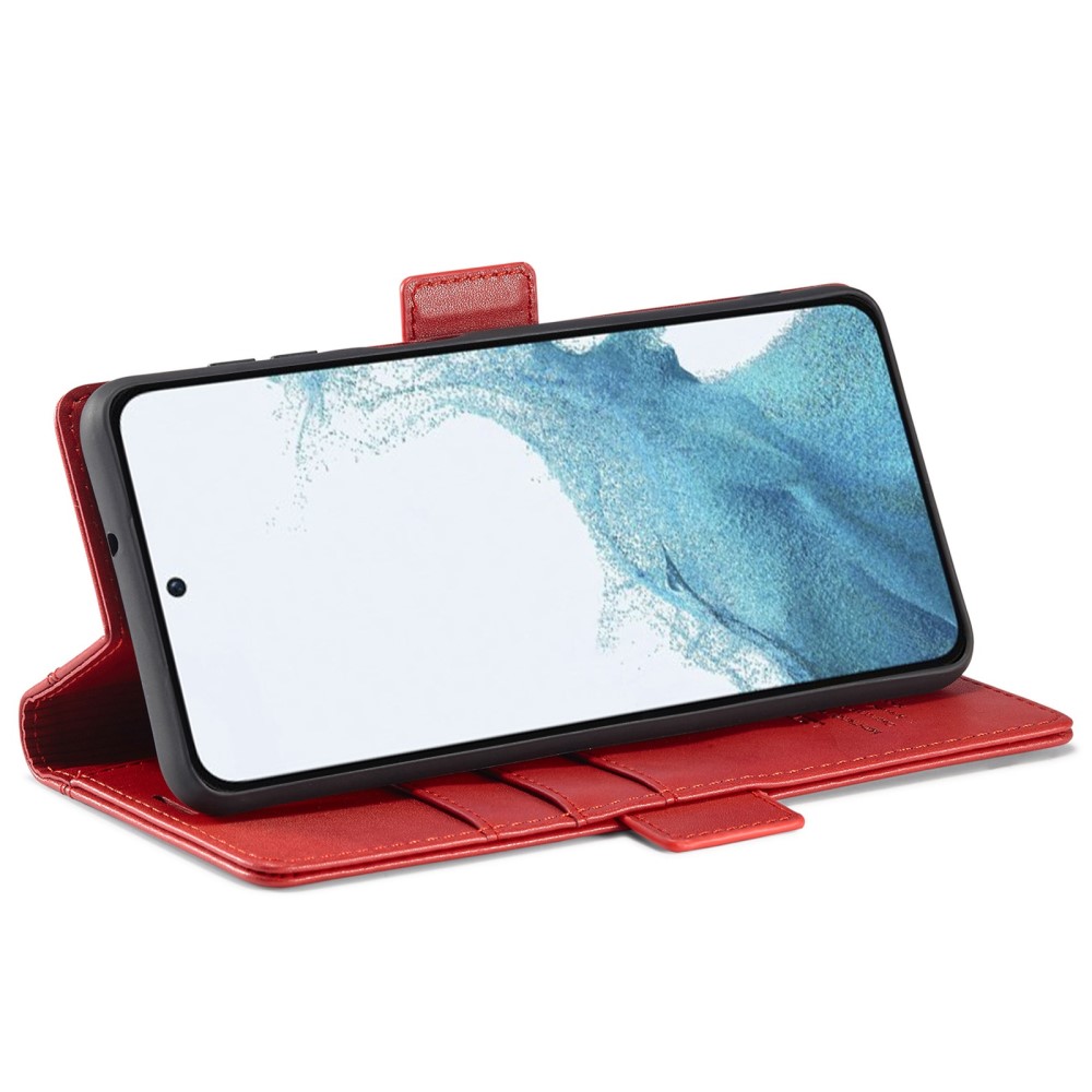 LC.IMEEKE LC.IMEEKE Samsung Galaxy S23 Plus Fodral Läder Röd