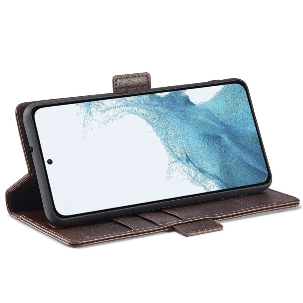 LC.IMEEKE LC.IMEEKE Samsung Galaxy S23 Plus Fodral Läder Brun