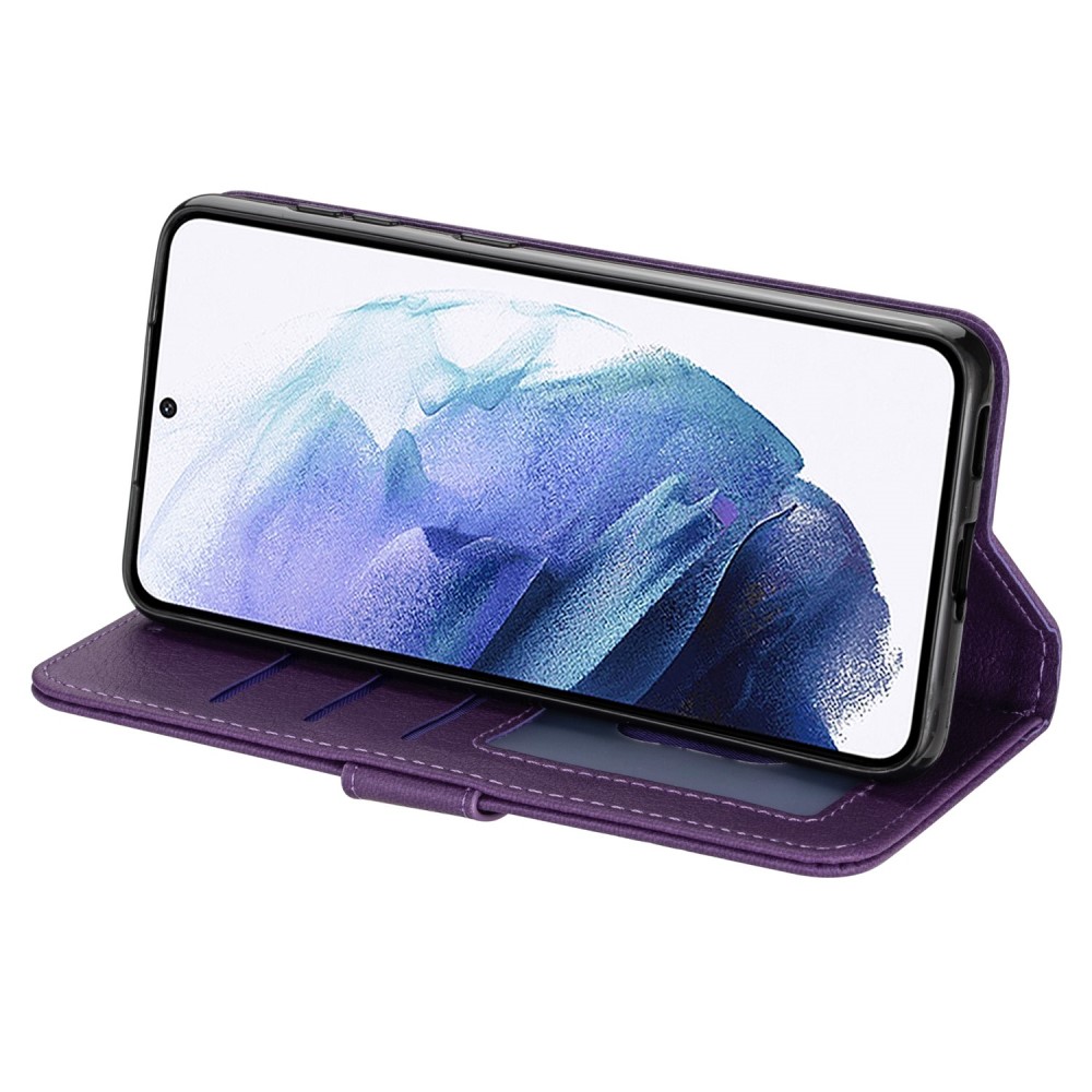  Samsung Galaxy S23 Plus Fodral Multifunktionell Lila