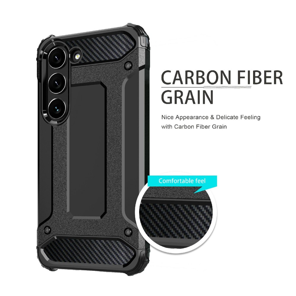  Samsung Galaxy S23 Plus Skal Shockproof Hybrid Armor Röd