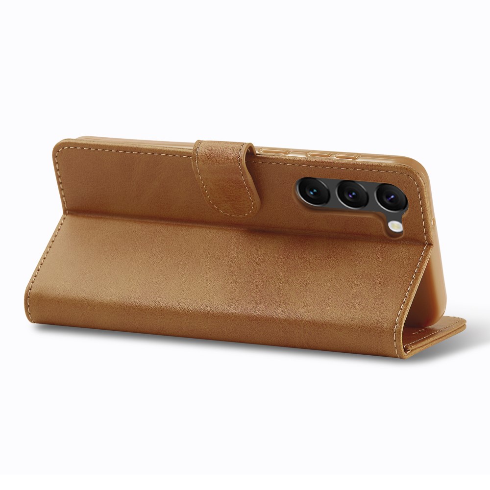 LC.IMEEKE LC.IMEEKE Samsung Galaxy S23 Plus Fodral Läder Brun