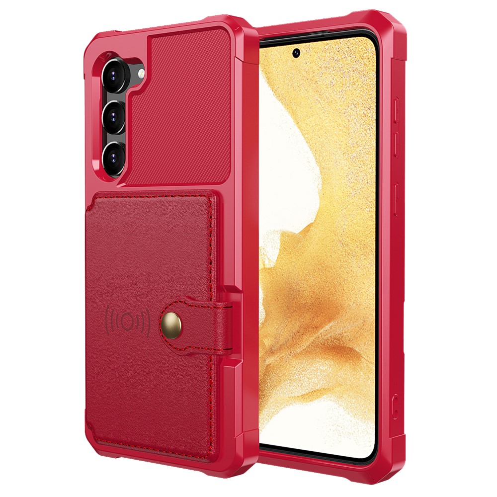  Samsung Galaxy S23 Plus Skal Med Plånbok Röd