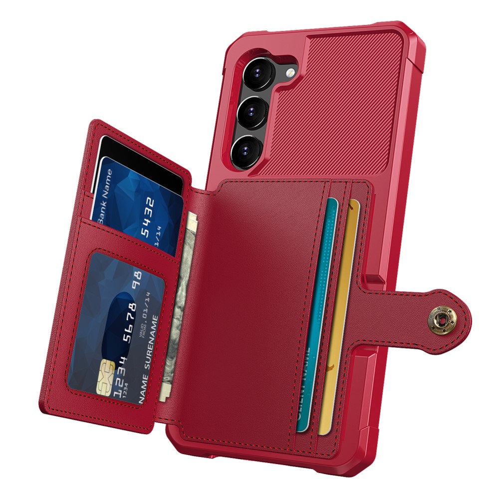  Samsung Galaxy S23 Plus Skal Med Plånbok Röd