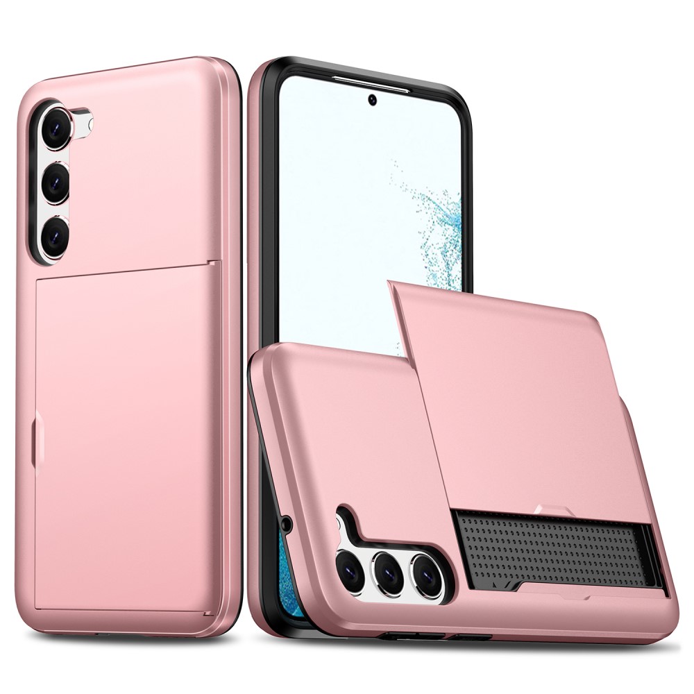  Samsung Galaxy S23 Plus Skal Med Kortfack Roséguld