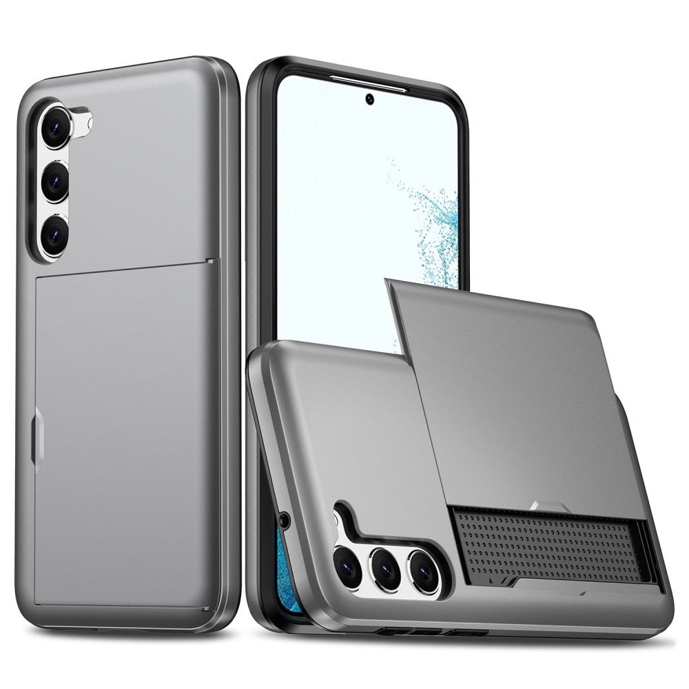  Samsung Galaxy S23 Plus Skal Med Kortfack Grå