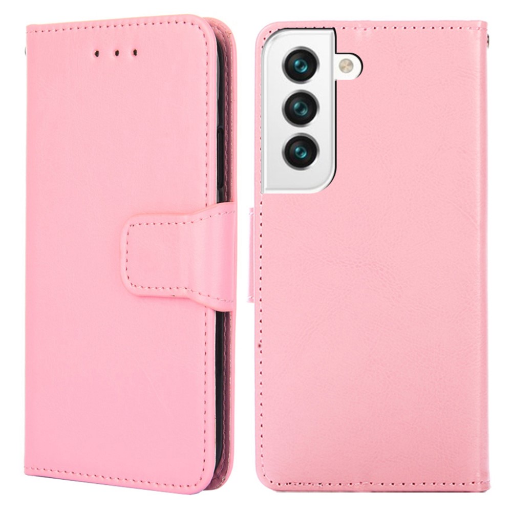  Samsung Galaxy S23 Plus Fodral Läder Ljus Rosa
