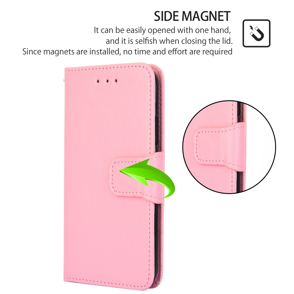  Samsung Galaxy S23 Plus Fodral Läder Ljus Rosa
