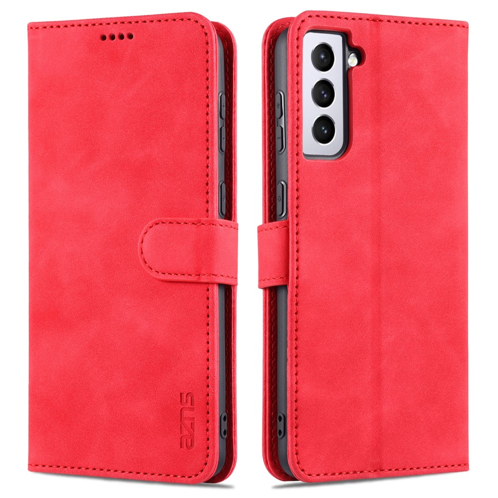 AZNS AZNS Samsung Galaxy S23 Plus Fodral Läder Röd