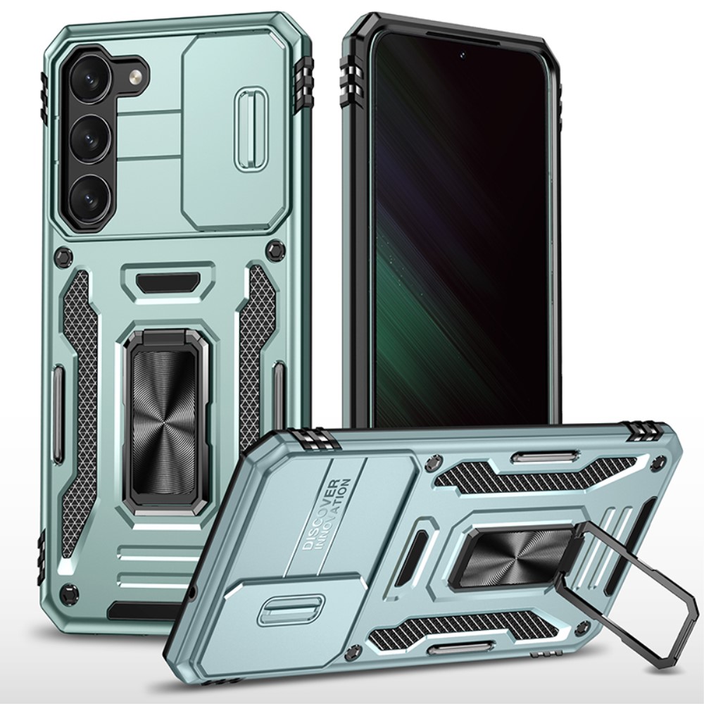  Samsung Galaxy S23 Plus Skal Ring CamShield Grön