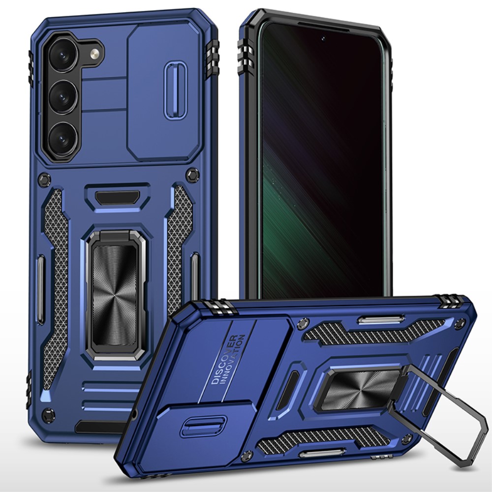  Samsung Galaxy S23 Plus Skal Ring CamShield Blå