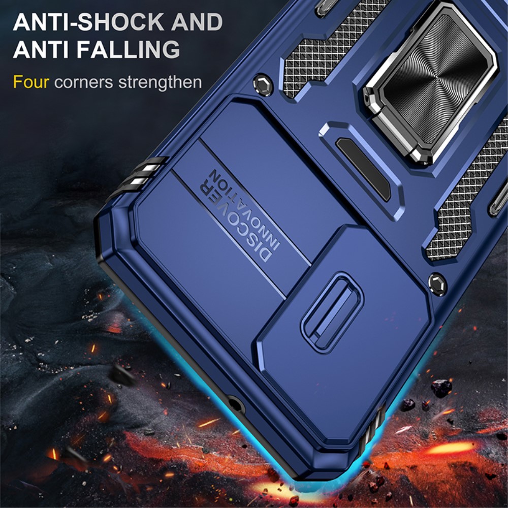  Samsung Galaxy S23 Plus Skal Ring CamShield Blå
