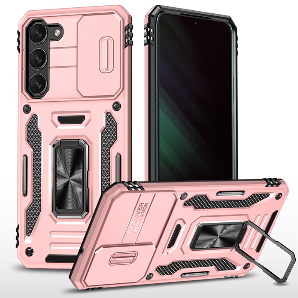  Samsung Galaxy S23 Plus Skal Ring CamShield Roséguld