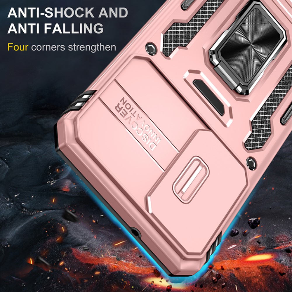  Samsung Galaxy S23 Plus Skal Ring CamShield Roséguld