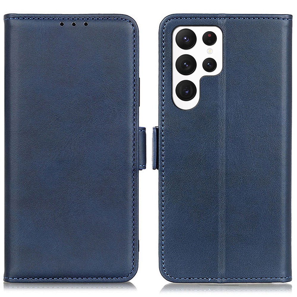  Samsung Galaxy S23 Ultra Fodral Magnetisk Stängning Blå
