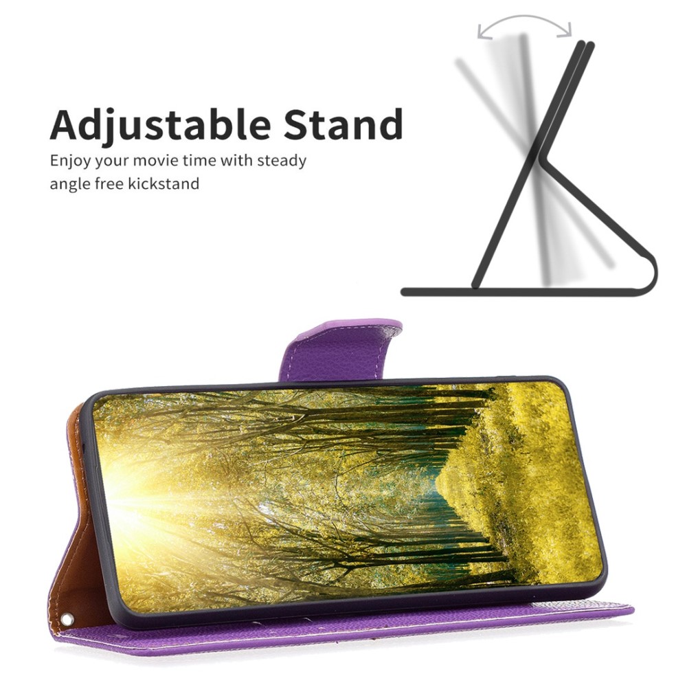  Samsung Galaxy S23 Ultra Fodral Litchi Shark Lila