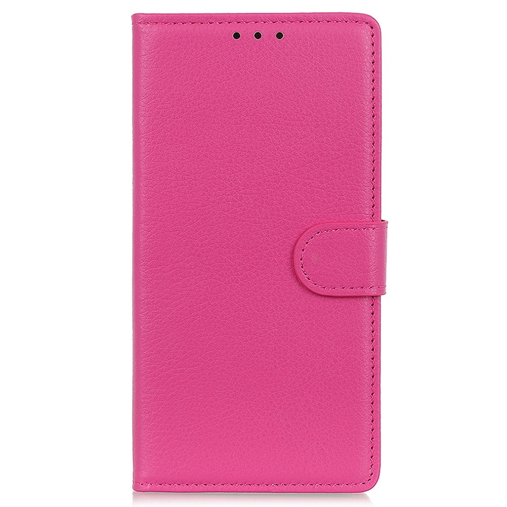  Samsung Galaxy S23 Ultra Fodral Litchi Läder Rosa
