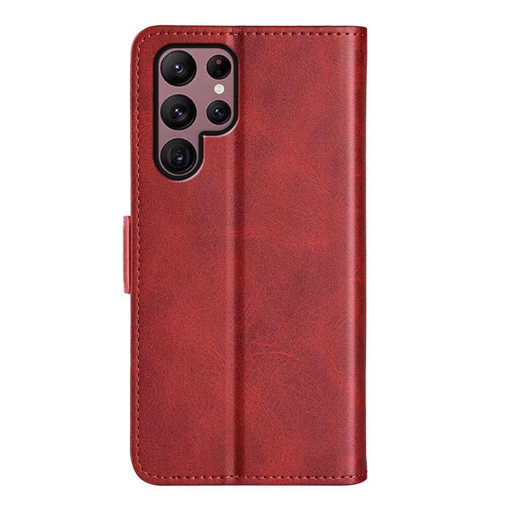  Samsung Galaxy S23 Ultra Fodral Magnetisk Stängning Röd