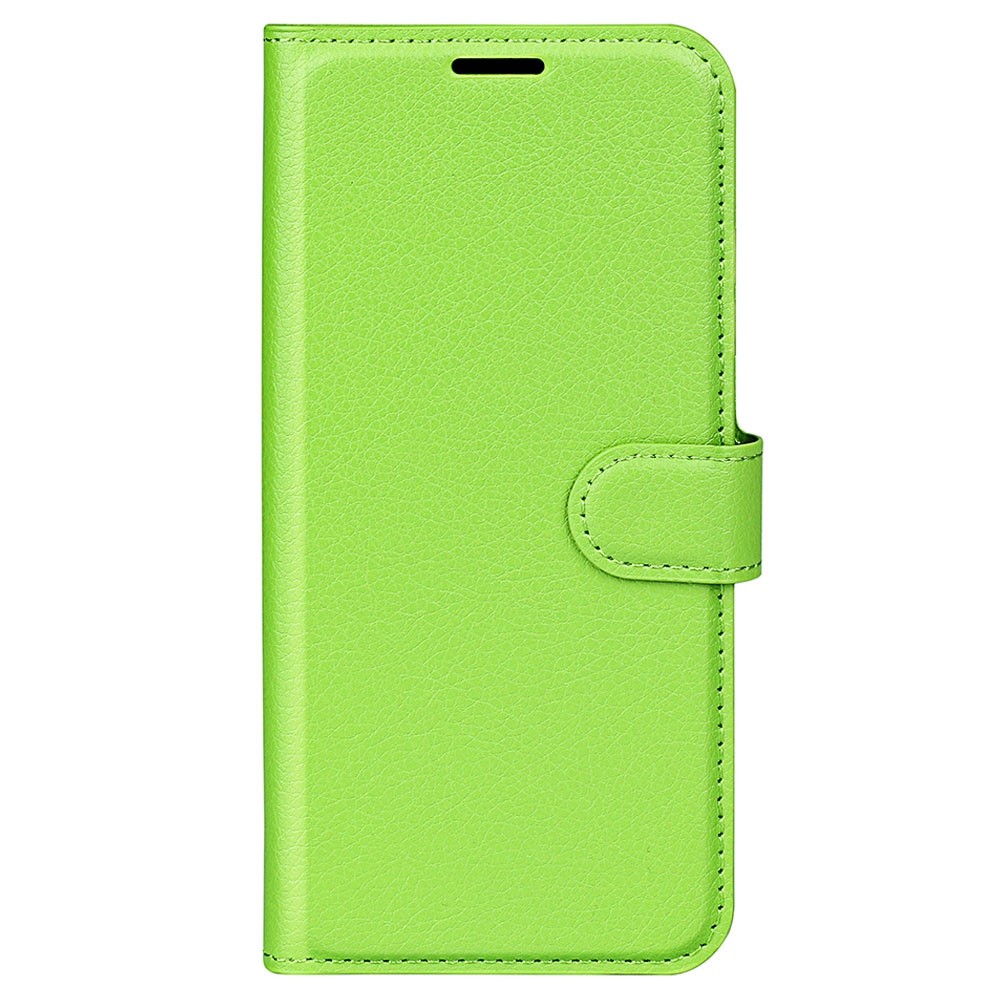  Samsung Galaxy S23 Ultra Fodral Litchi Läder Grön