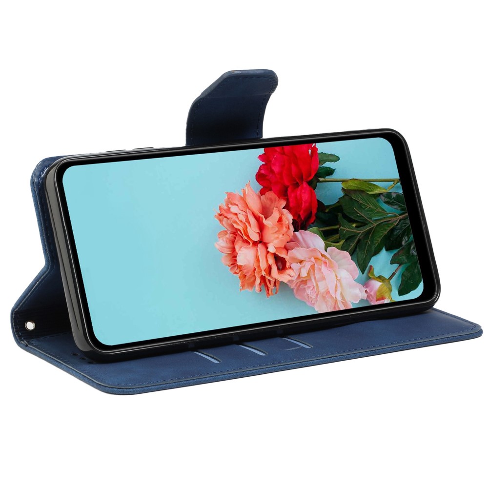  Samsung Galaxy S23 Ultra Fodral Läder Blå