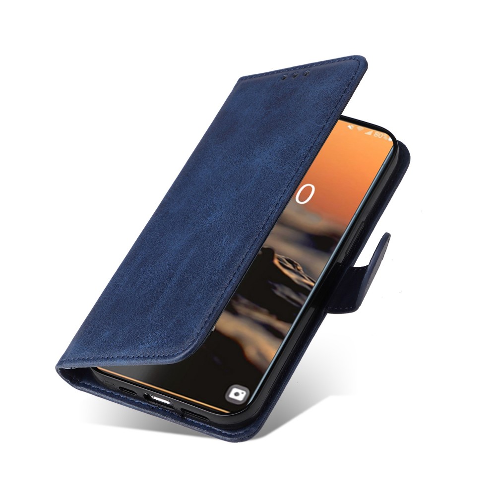  Samsung Galaxy S23 Ultra Fodral Läder Blå