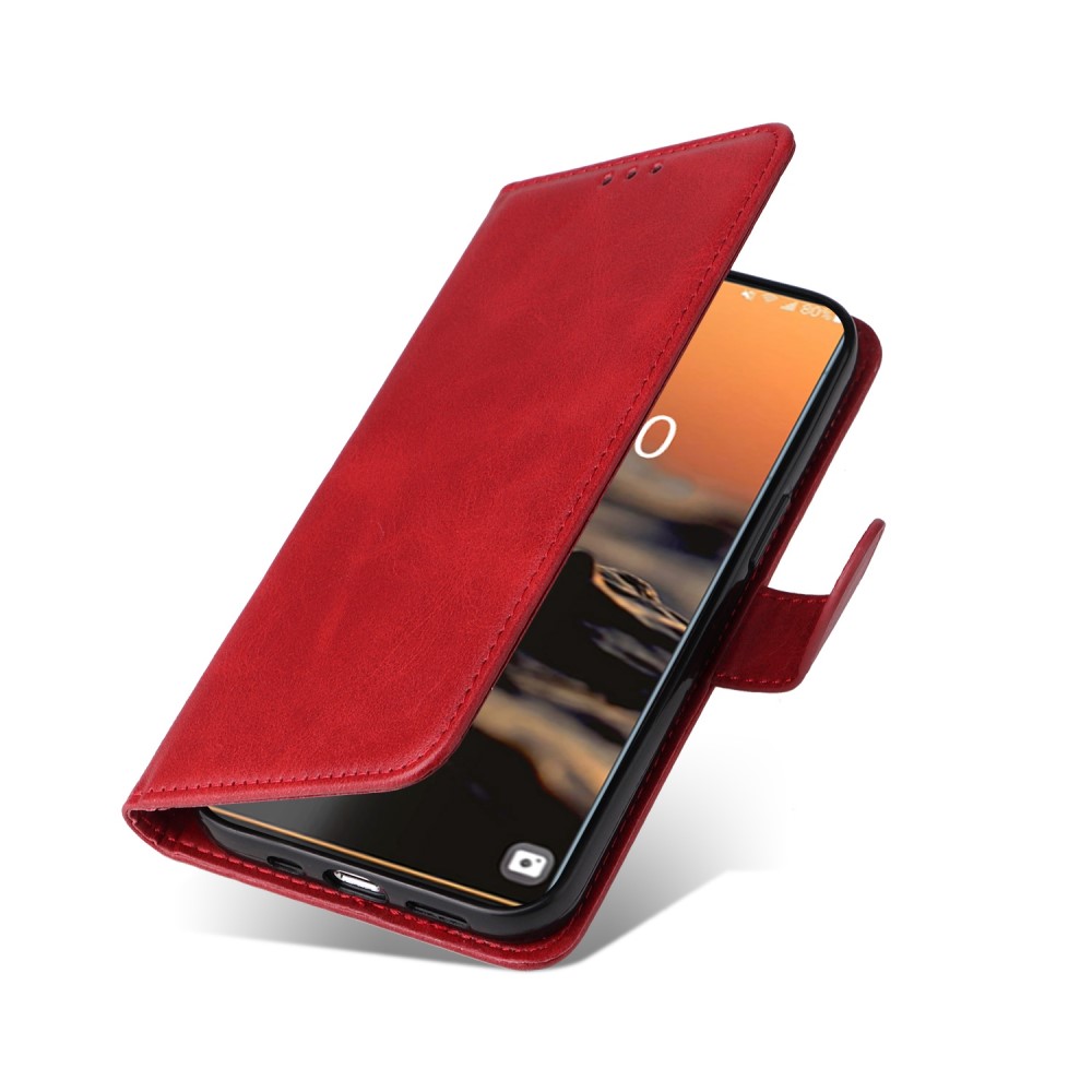  Samsung Galaxy S23 Ultra Fodral Läder Röd
