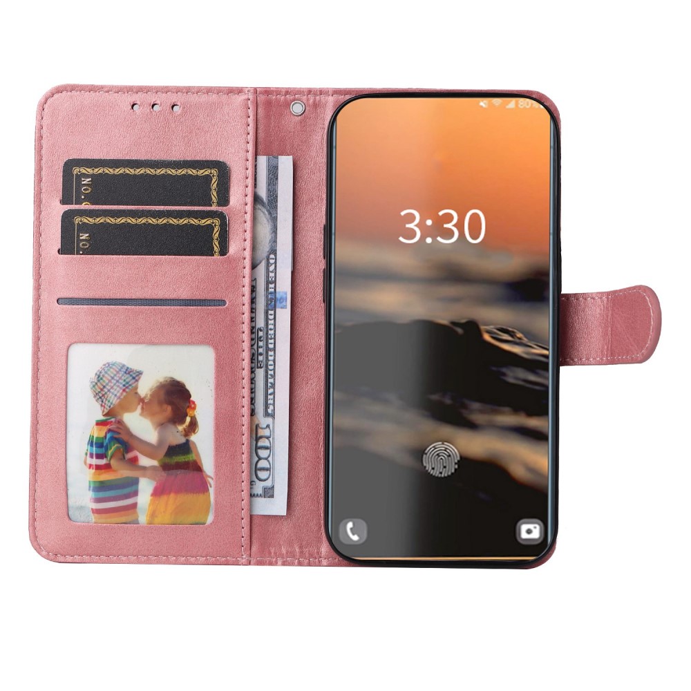  Samsung Galaxy S23 Ultra Fodral Läder Roséguld