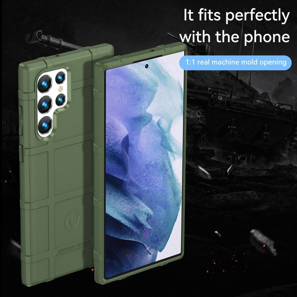  Samsung Galaxy S23 Ultra Skal Robust Grön