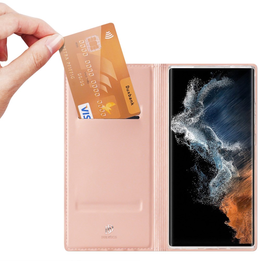 DUX DUCIS DUX DUCIS Samsung Galaxy S23 Ultra Fodral Skin Pro Roséguld