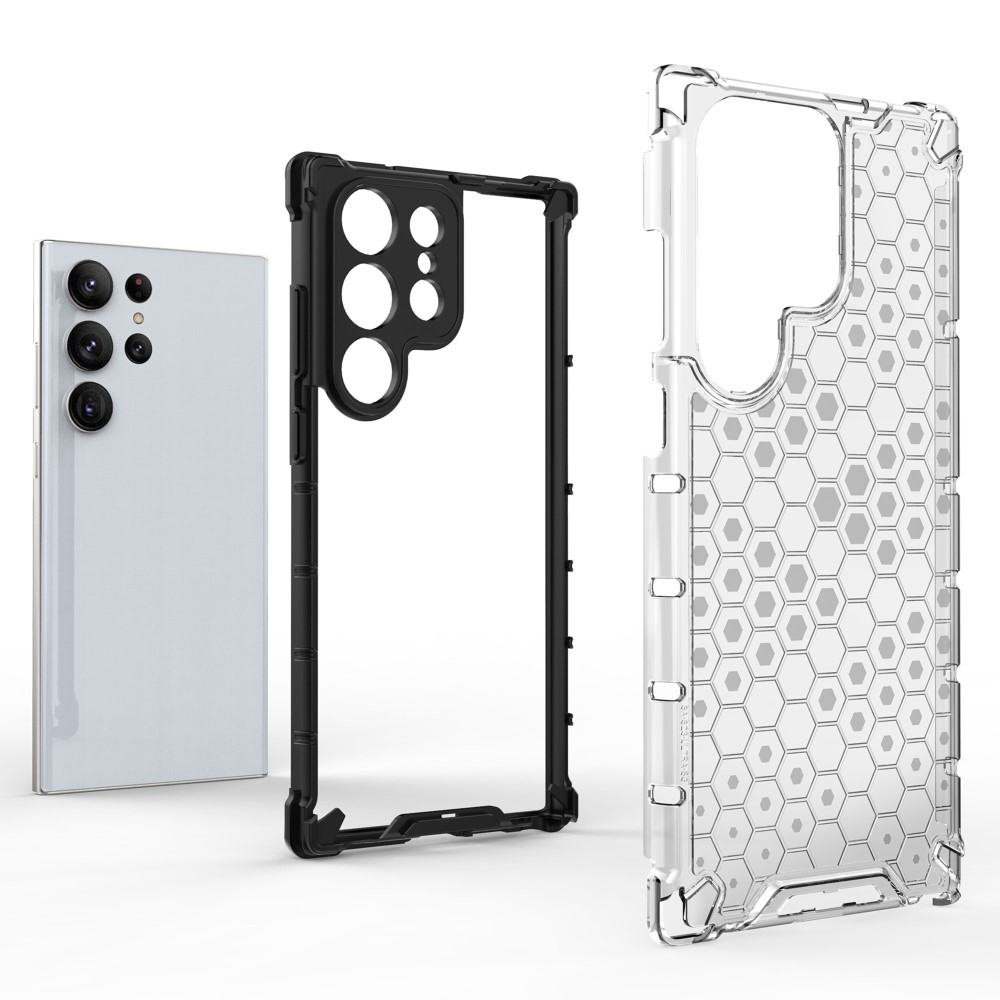  Samsung Galaxy S23 Ultra Skal Shockproof Honeycomb Grå