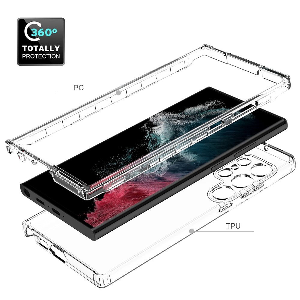  Samsung Galaxy S23 Ultra Skal Shockproof Hybrid Transparent