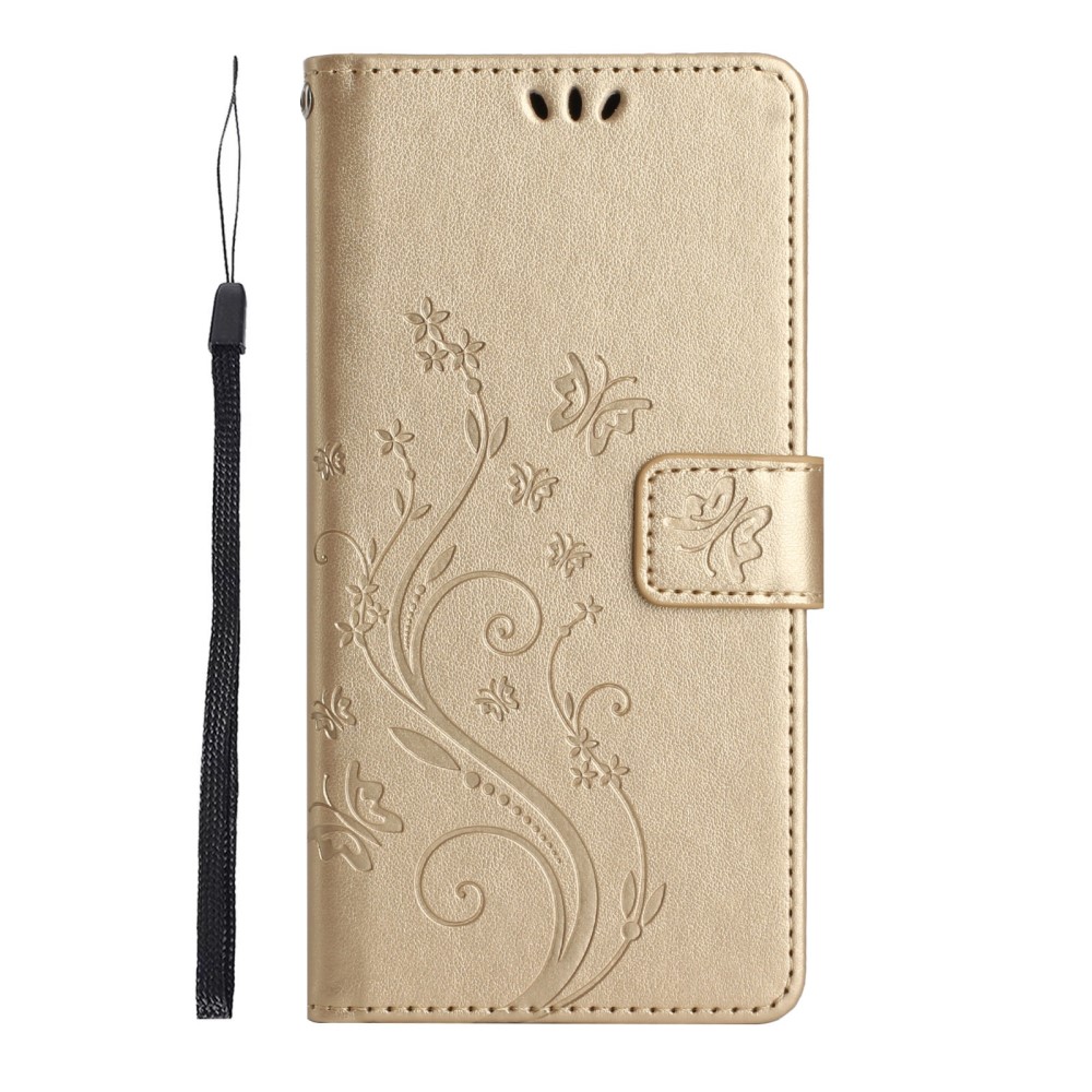  Samsung Galaxy S23 Ultra Fodral Med Tryck Guld