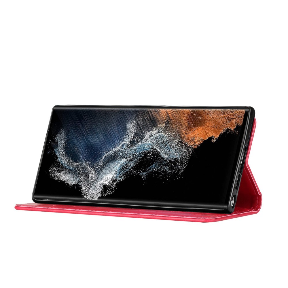  Samsung Galaxy S23 Ultra Fodral Med Tryck Röd