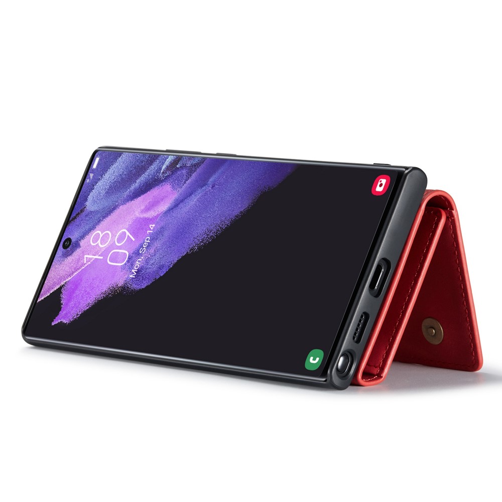 DG.MING DG.MING Galaxy S23 Ultra Skal Med Magnetisk Plånbok Röd
