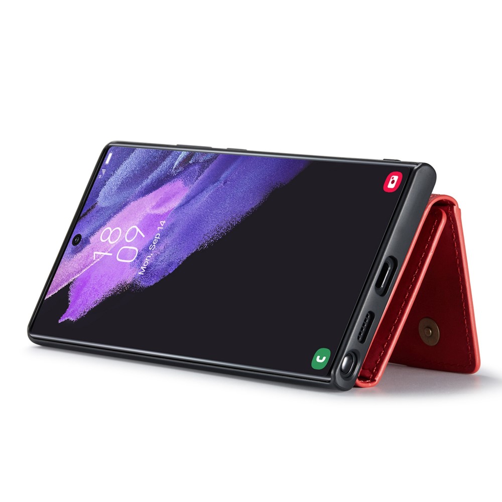 DG.MING DG.MING Galaxy S23 Ultra Skal Med Magnetisk Plånbok Röd