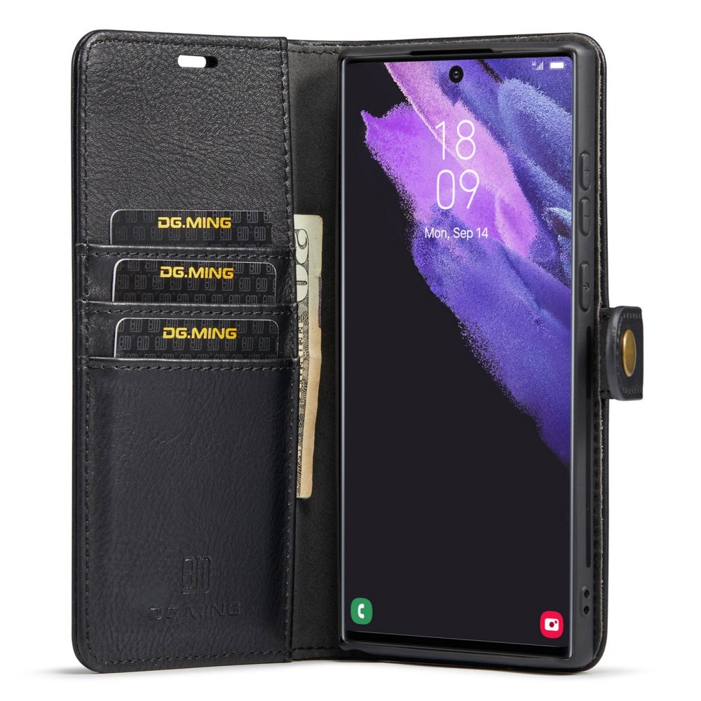 DG.MING DG.MING Galaxy S23 Ultra 2in1 Magnet Fodral / Skal Svart