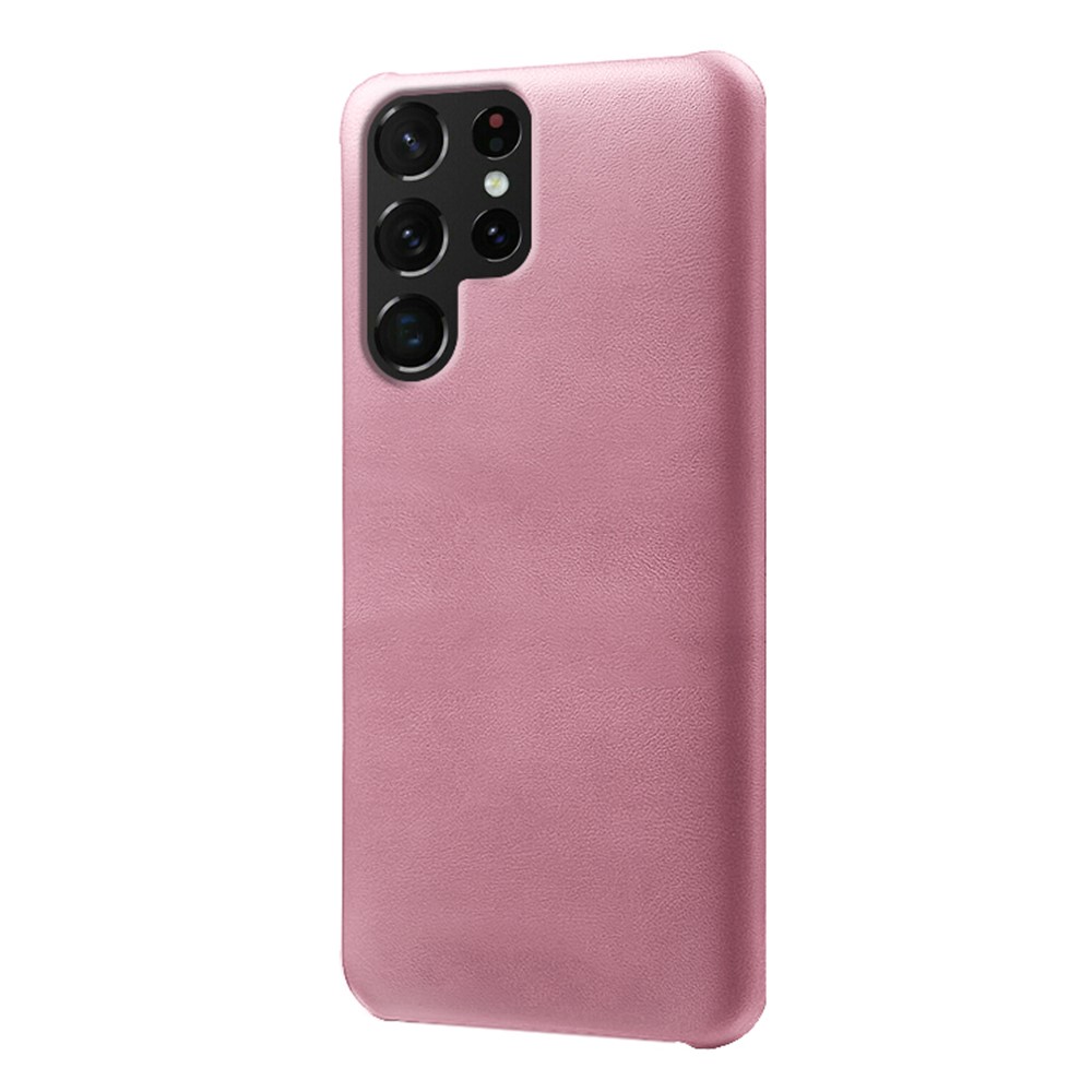  Samsung Galaxy S23 Ultra Skal Läder Belagt Roséguld