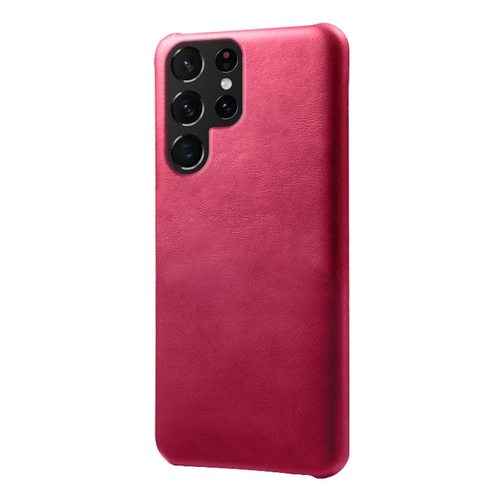  Samsung Galaxy S23 Ultra Skal Läder Belagt Rosa