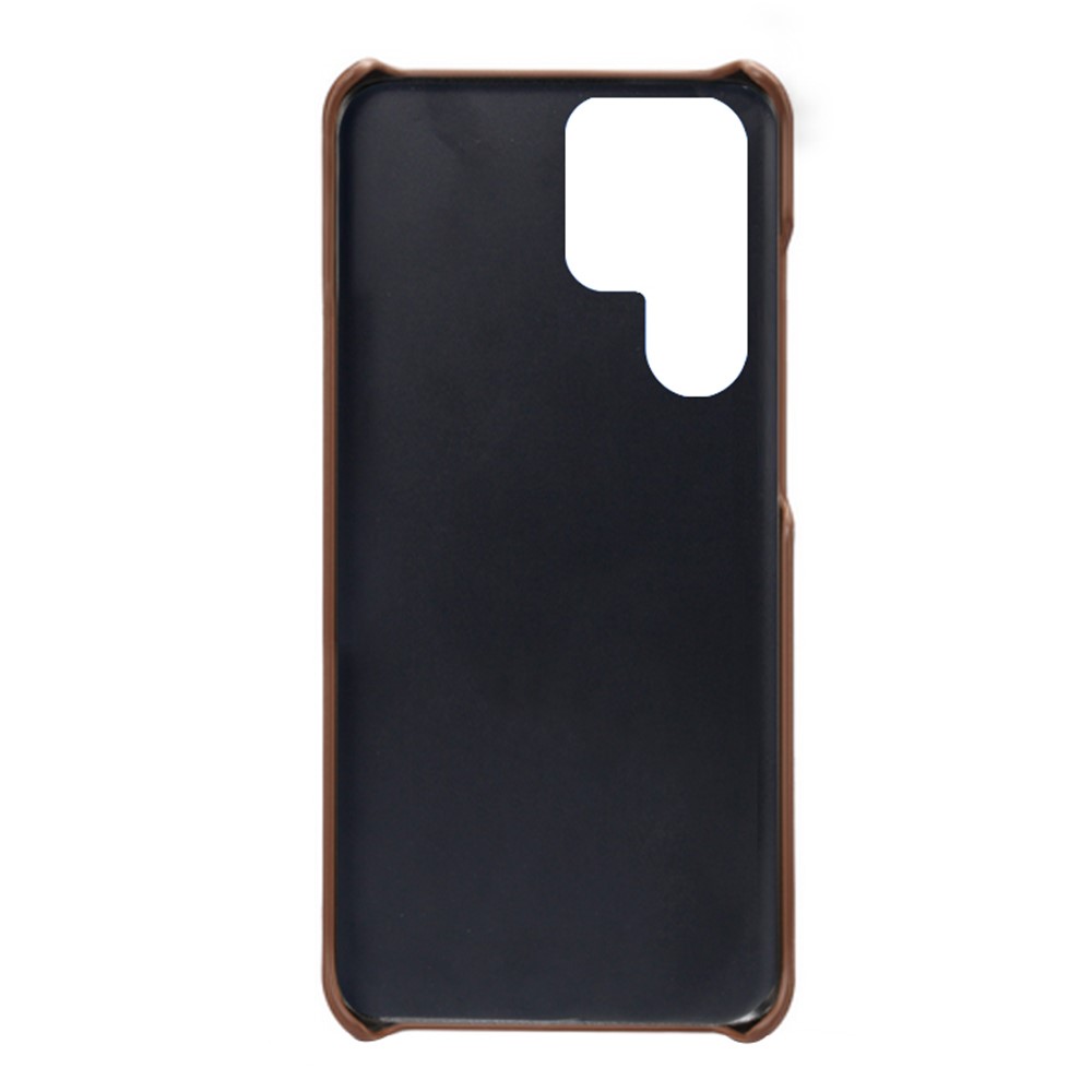  Samsung Galaxy S23 Ultra Skal Läder Belagt Brun