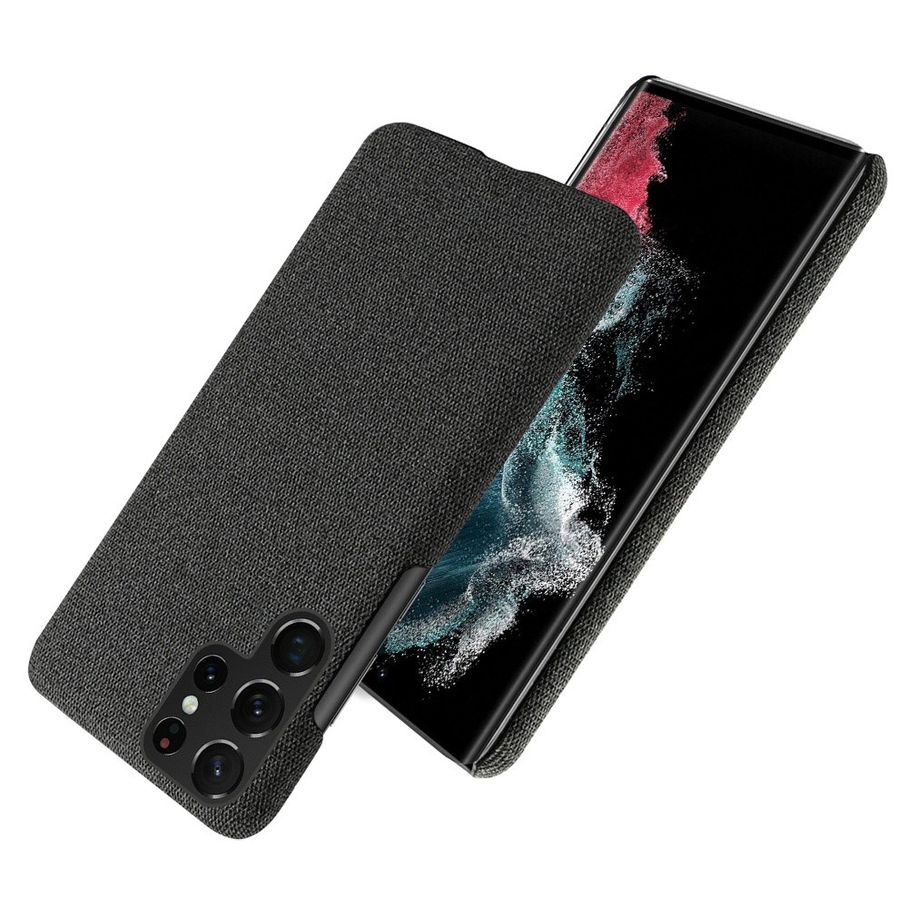 KSQ KSQ Samsung Galaxy S23 Ultra Skal Tygbelagt Svart