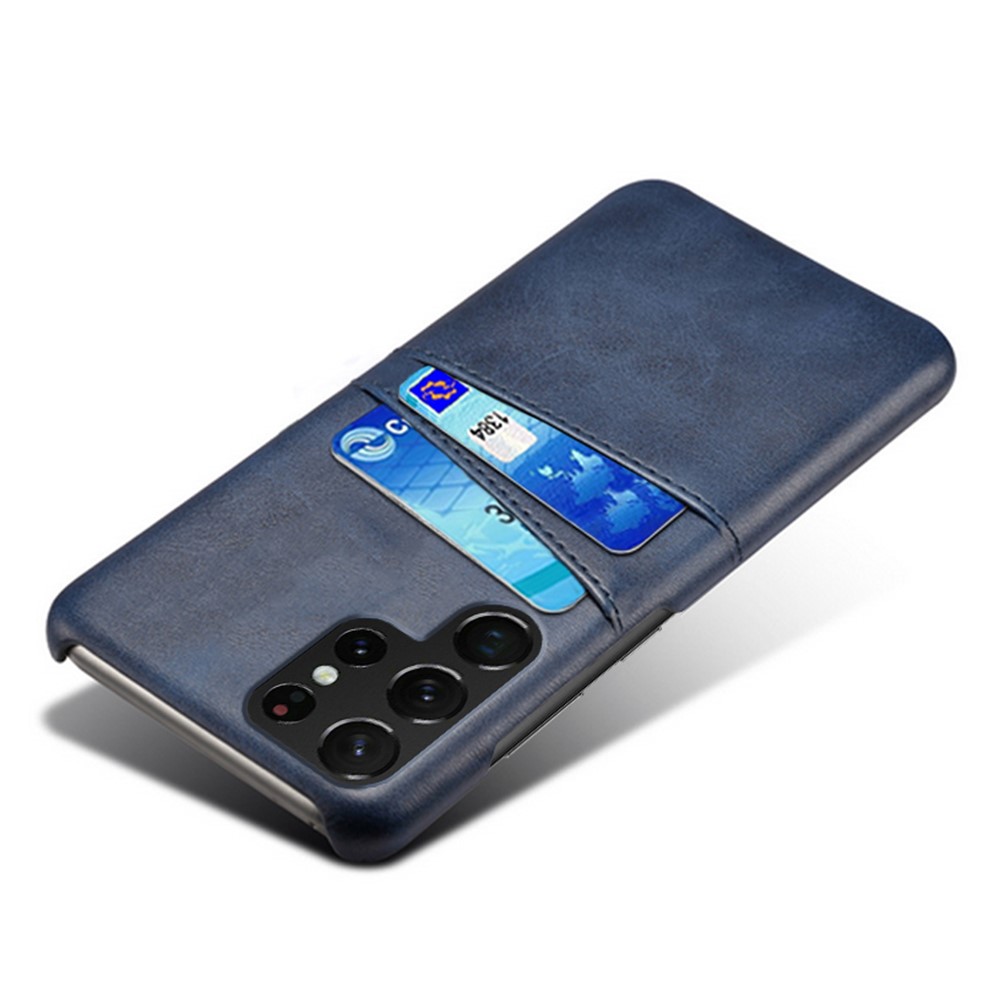 KSQ KSQ Samsung Galaxy S23 Ultra Skal Med 2 Kortfack Blå