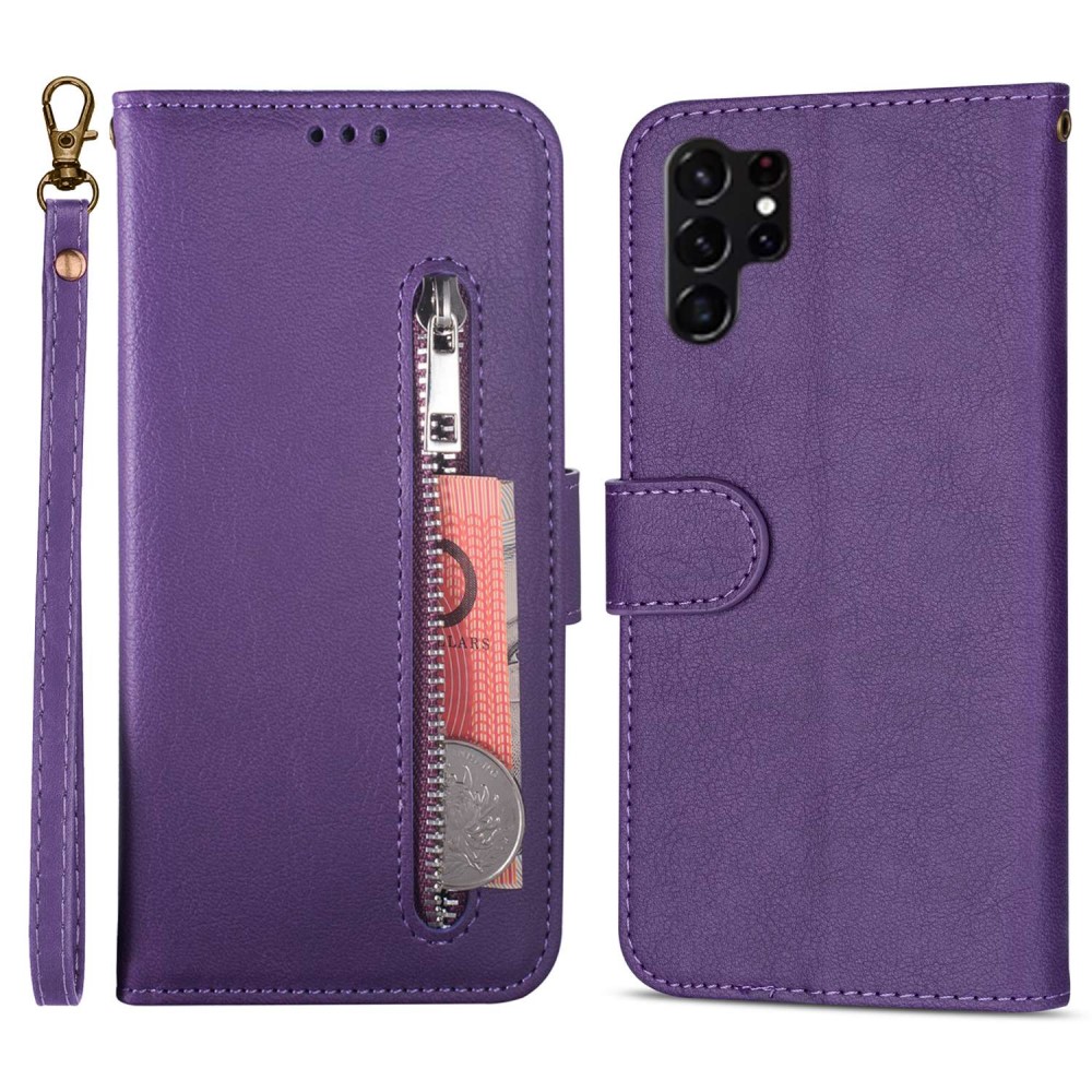  Samsung Galaxy S23 Ultra Fodral Multifunktionell Lila