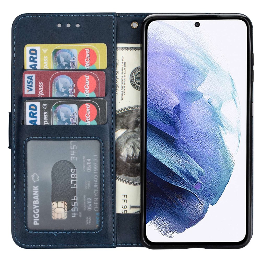  Samsung Galaxy S23 Ultra Fodral Multifunktionell Blå