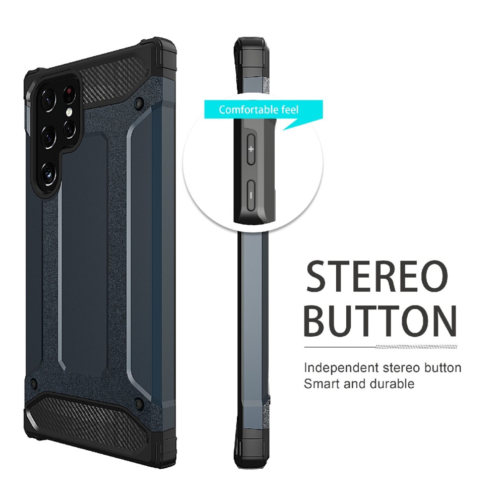  Samsung Galaxy S23 Ultra Skal Shockproof Hybrid Armor Röd