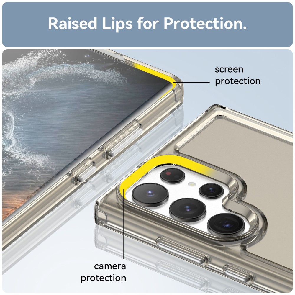  Samsung Galaxy S23 Ultra Skal TPU Shockproof Grå