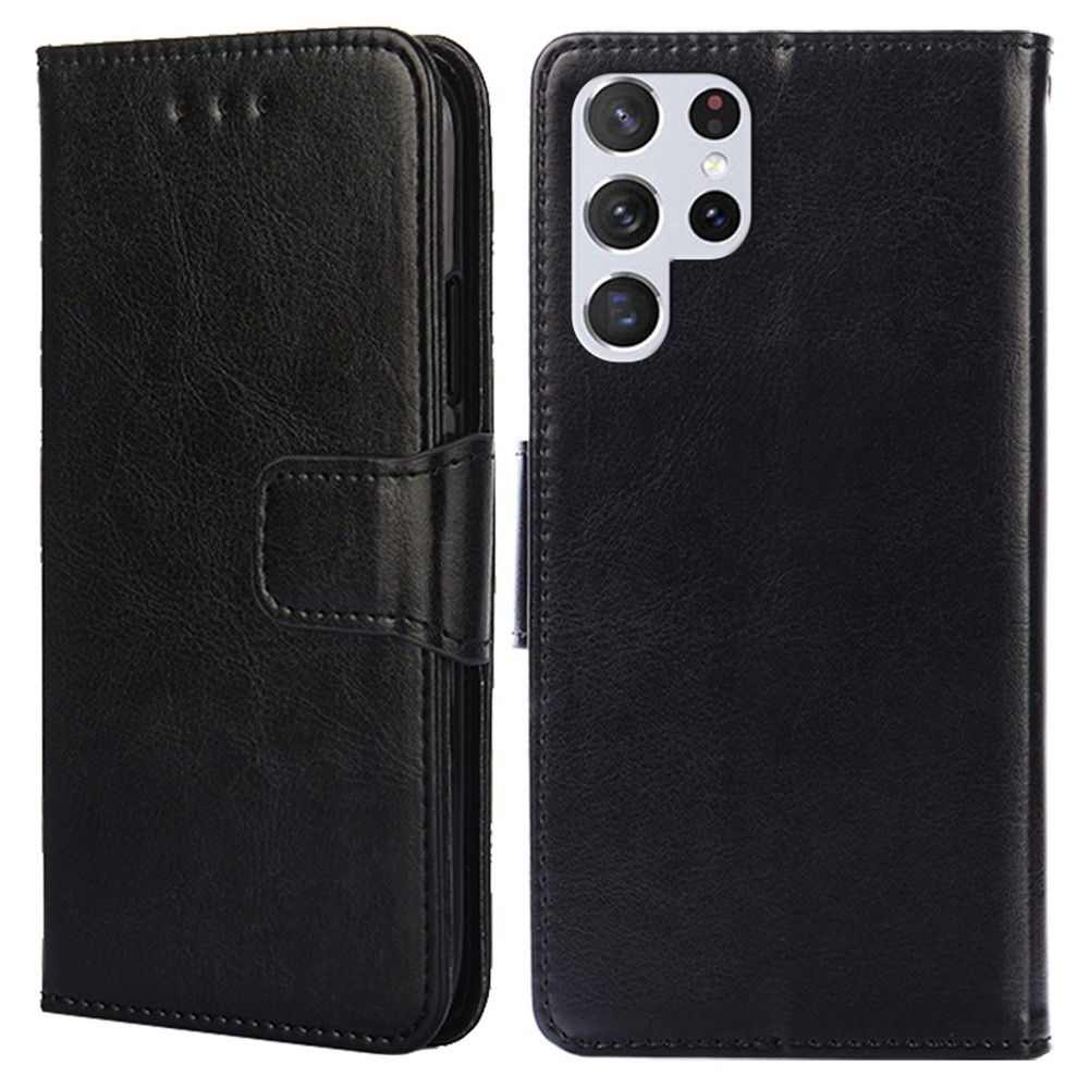  Samsung Galaxy S23 Ultra Fodral Läder Svart