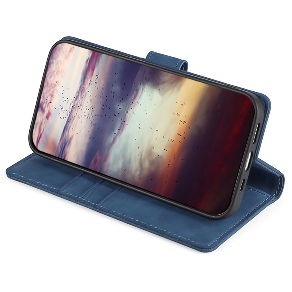  Samsung Galaxy S23 Ultra Fodral Krokodil Textur Blå