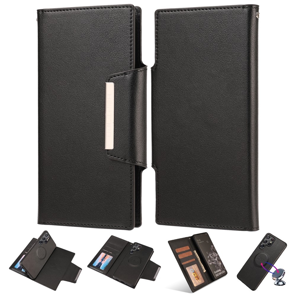  Samsung Galaxy S23 Ultra 2in1 Magnet Fodral Svart